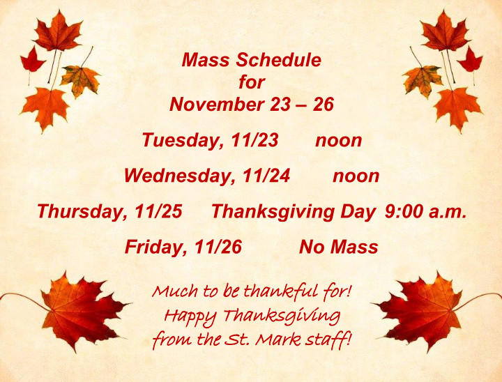 St Mark Thanksgiving